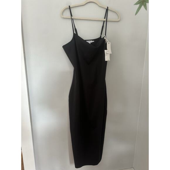 Good American 90's Tank Midi Dress Black Size M NWT Read Description - Picture 1 of 10